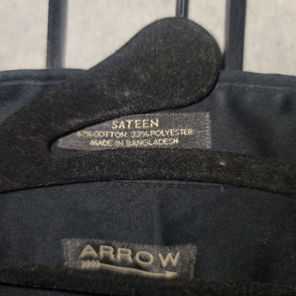 4/$20 Arrow Midnight Sateen Shirt - Picture 4 of 7